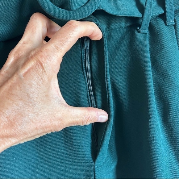 Trafaluc Collection Zara High Waist Belted Pants Green - Picture 6 of 12